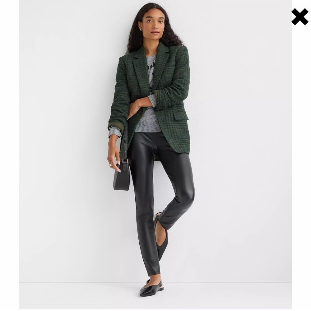 NWT Loft faux leather fleece lined legging